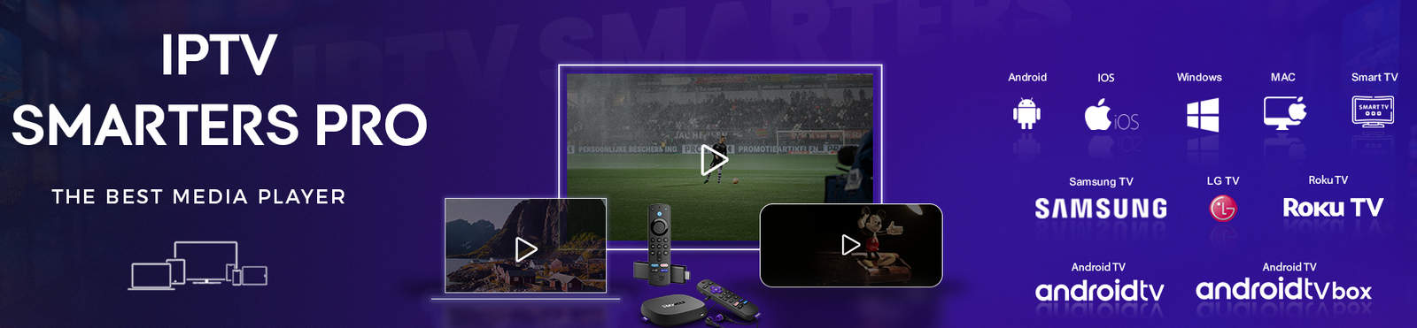 Interface IPTV Smarters Pro - Application moderne et intuitive